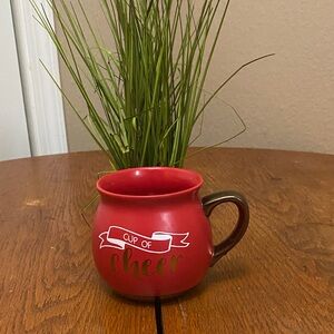 Threshold Festive Red Mug with Green Handle